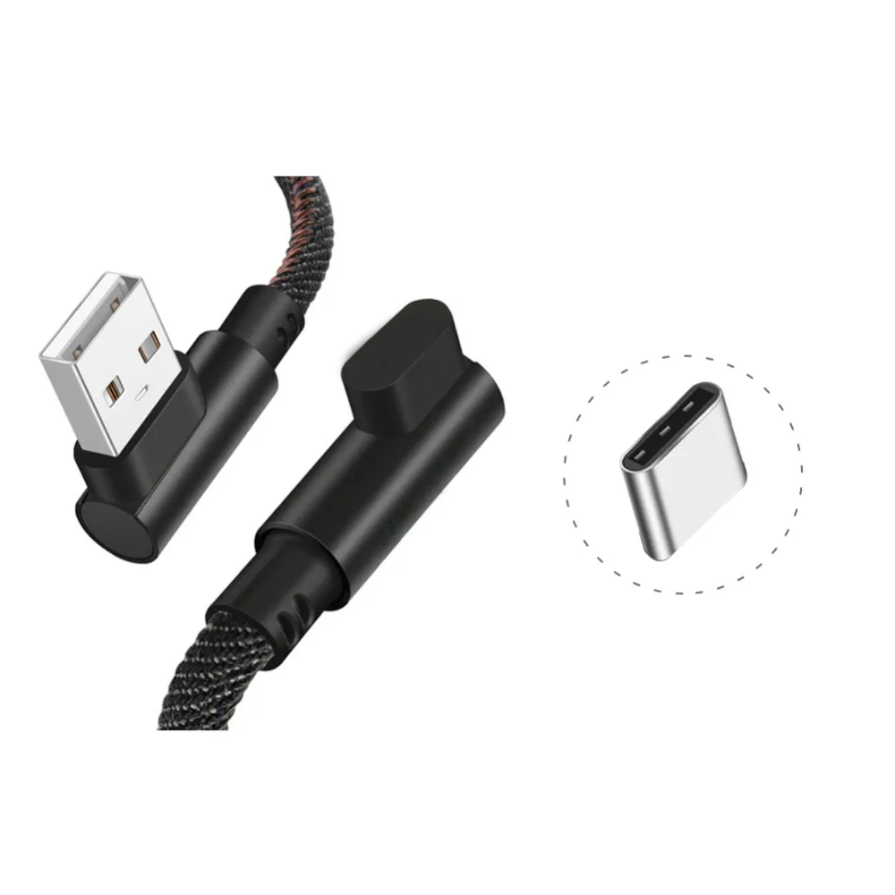 2 м практичный Type-C 90 градусов правый угол USB 3 1 Синхронизация данных зарядное