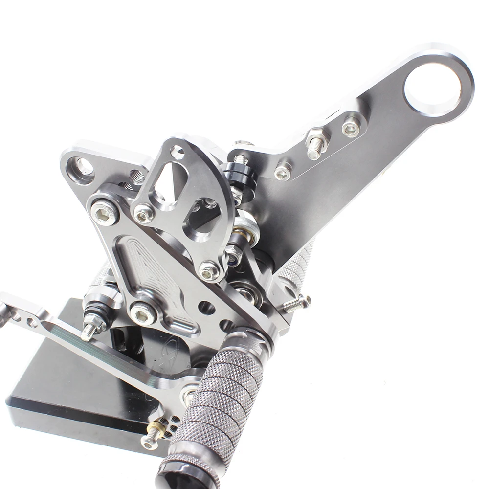 CNC Алюминий Регулируемый мотоцикл Rearsets подножки набор педали для ног DUCATI Diavel 2016