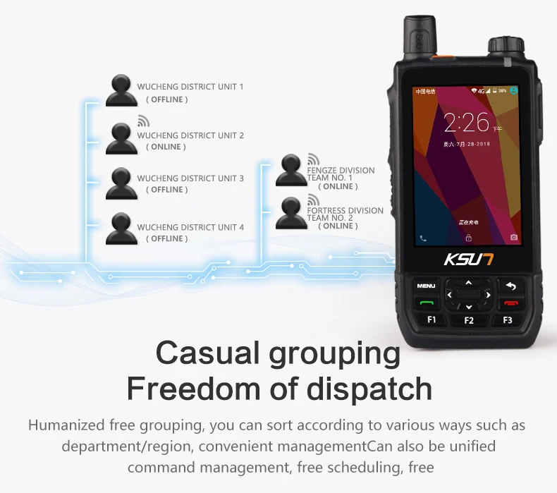 KSUN X-AL1 мобильный телефон Национальный открытый диапазон Civil 50 Открытый 4G визуализации домофон позиционирования ручное устройство