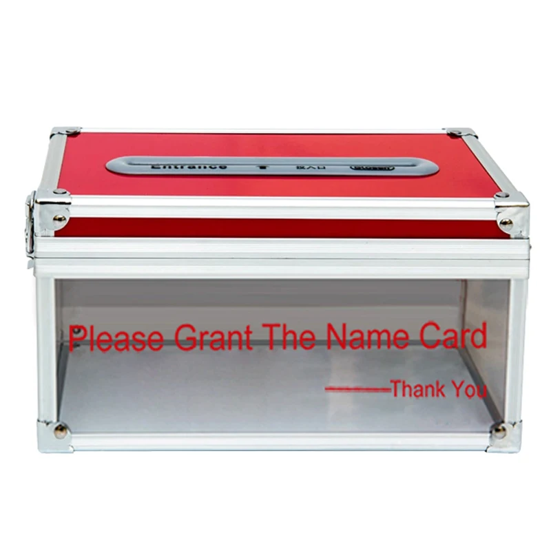 

Bussiness Name Card Collection Box for Office Use B088 Office Large Capacity Big Entrance Locking Name Card Box