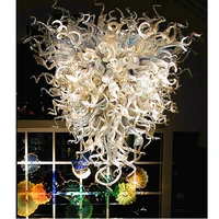 dale chihuly style hand blown borosilicate glass chandelier lighting antique indoor lighting led light source