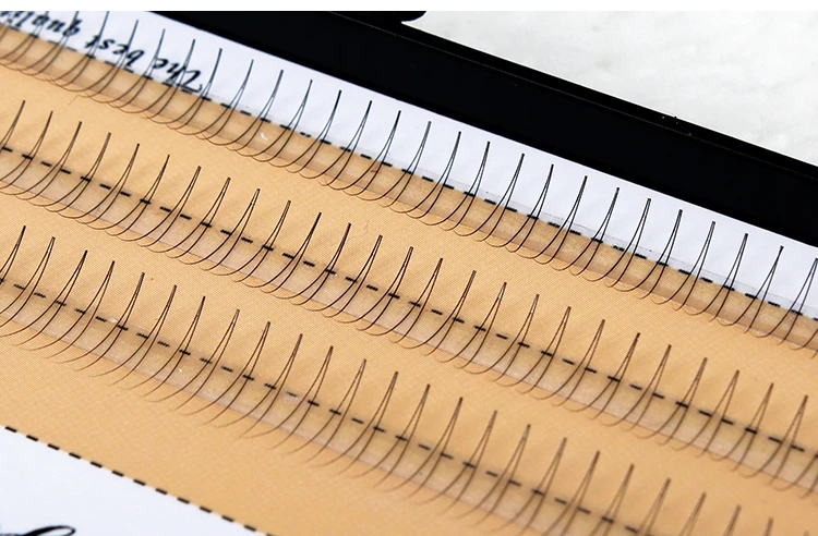 60 пряди ков/набор натуральные шелковые накладные ресницы 8/9/10/11/12 мм|c curl|eyelash