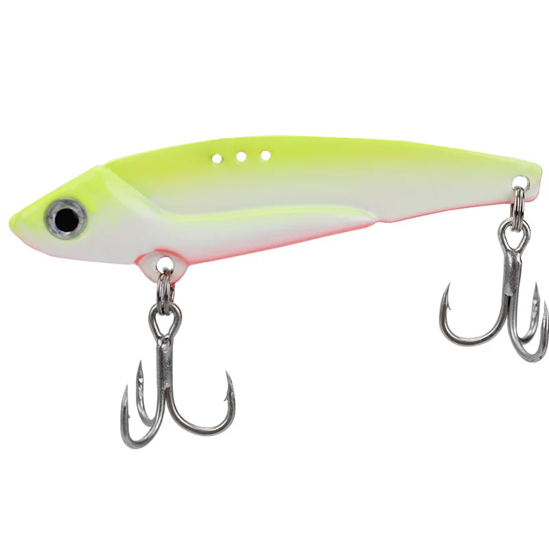 1шт Металлическая вибрационная дорожка с зубом дракона погружного приманки с искрящейся железной пластиной, ВИБ кровавый желоб, крючок для дальнего морского рыболовства пресноводная приманка ложка на.