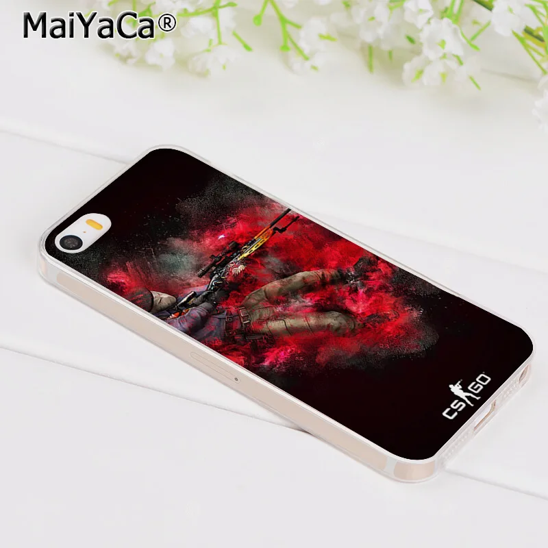 Аксессуары для телефона MaiYaCa cs go gun чехол iPhone 6S 6plus 7 7plus 8 8Plus X XS XR 5S 12Pro 11pro max