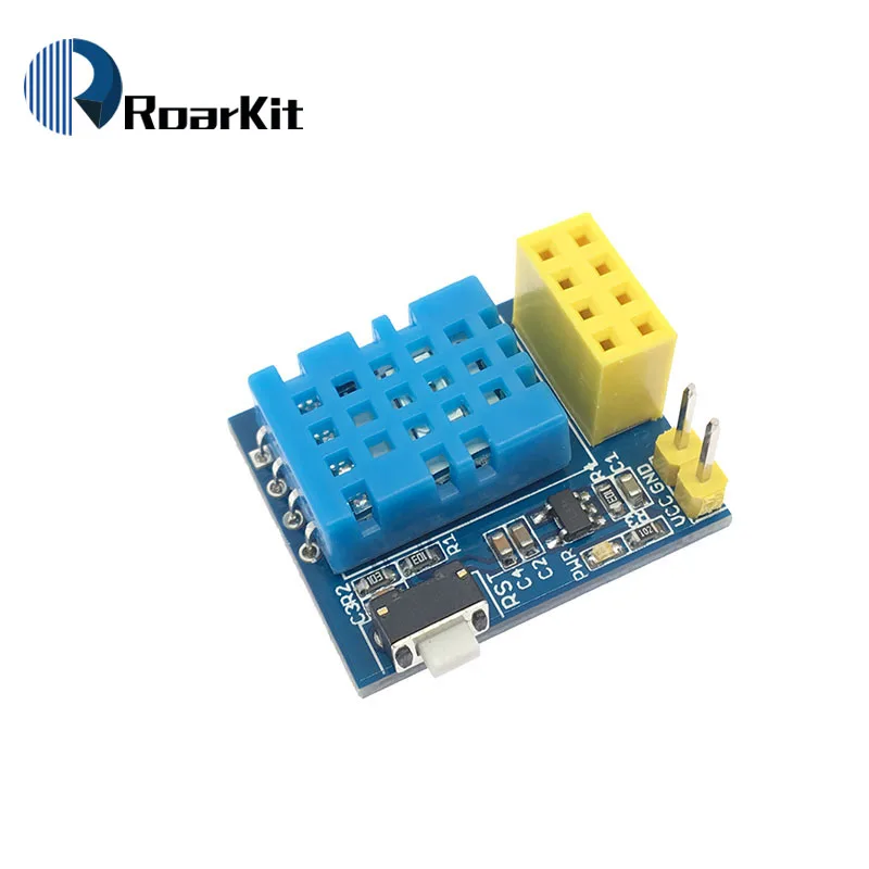 DHT11 ESP8266 ESP-01S 5 в WiFi релейный модуль датчик температуры DS18B20 DHT11 WS2812 RGB светодиодный переключатель дистанционного управления для Arduino DIY KIT - Цвет: DHT11