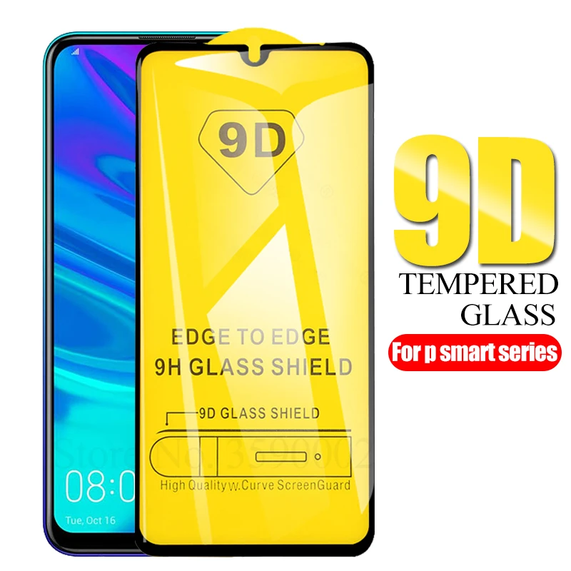 9D Полный Клей закаленное стекло для huawei p smart 2019 протектор экрана на huawe hauwei Z psmart plus