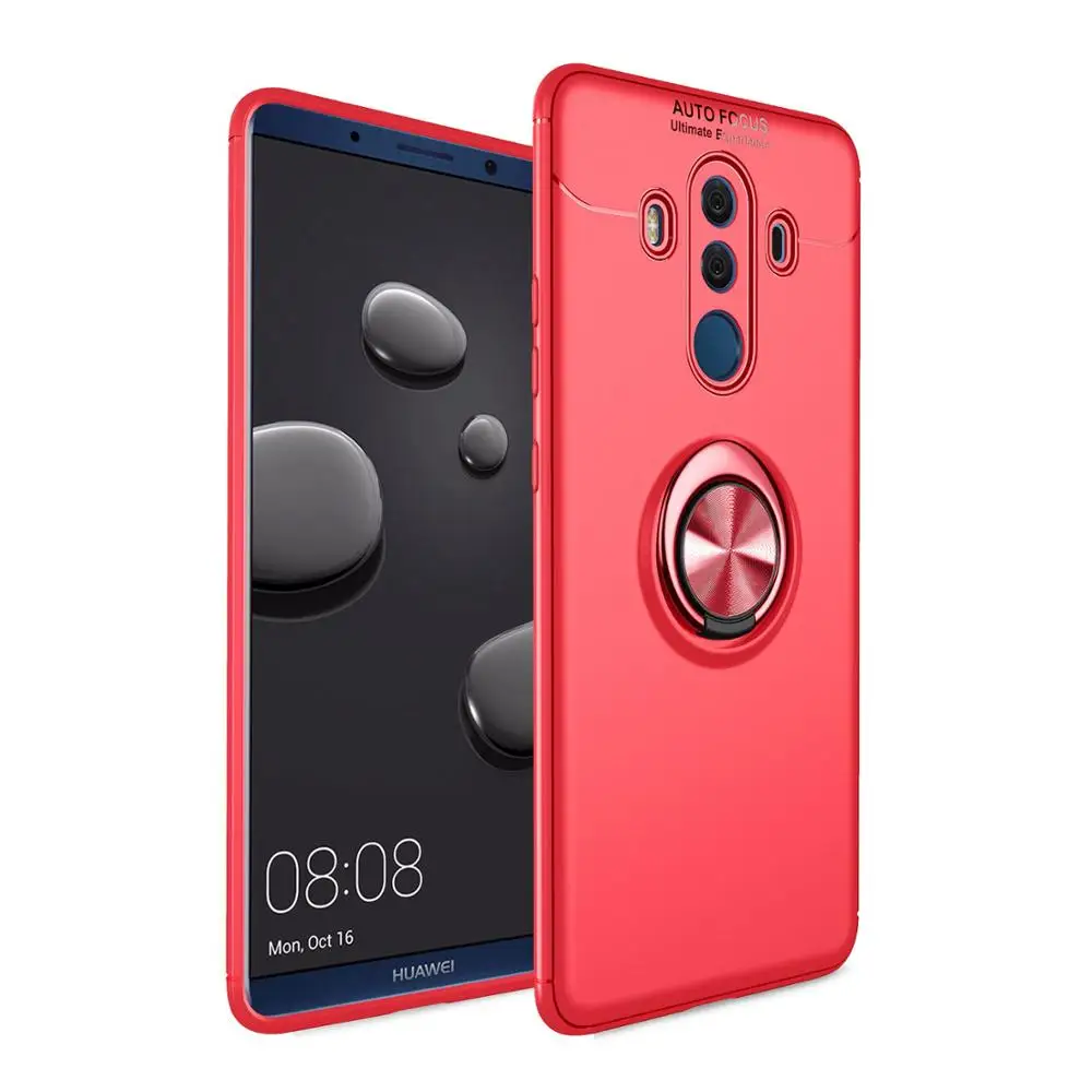 AXBETY для huawei mate 10 Lite/mate 20/P20 Ультра тонкие ТПУ чехлы обложки для huawei mate 10 Pro Чехол с кольцом - Цвет: P