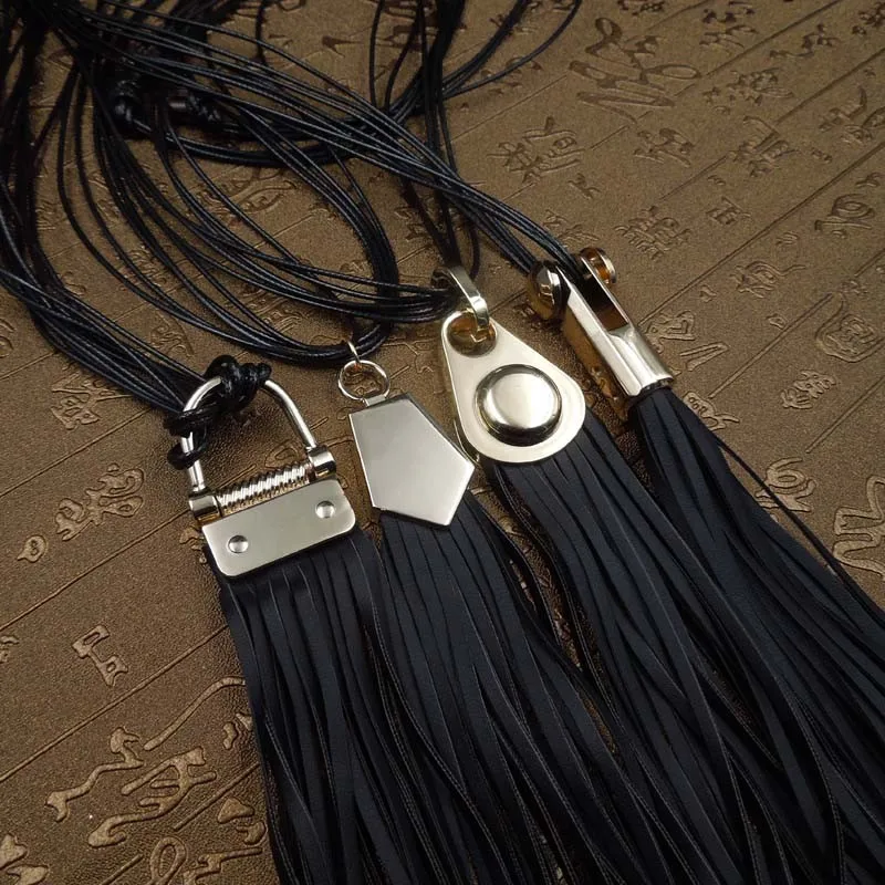 Женское длинное ожерелье с кисточками из сплава и кожи 11 видов|leather tassel necklace|tassel