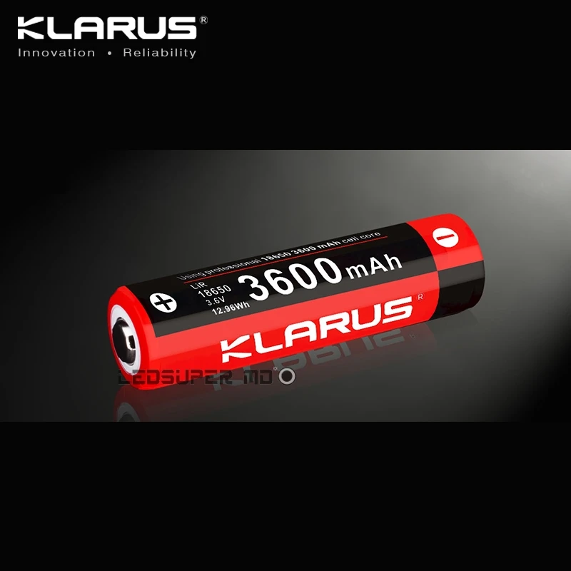 Оригинал KLARUS 3600mAh литий ионный аккумулятор 18650 для портативного освещения|battery