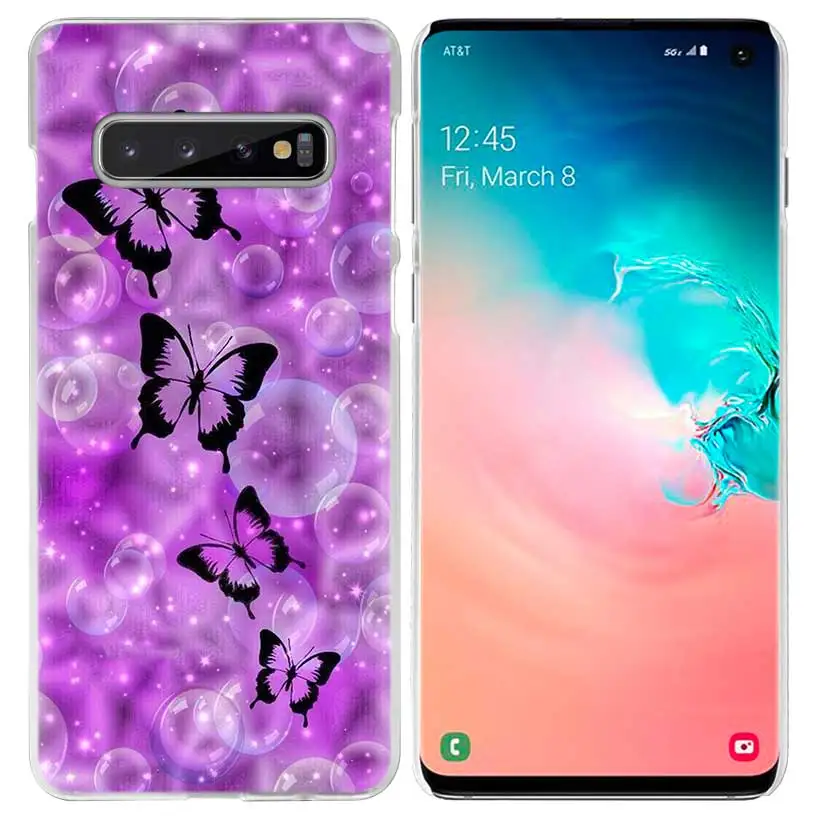 Бабочка цветок чехол с мандалой для samsung Galaxy S10 5G S10e S9 S8 M30 M20 M10 J4 J6 плюс J8 Note 8 9 прозрачный чехол для телефона из прочного поликарбоната C