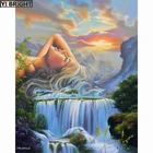 Бриллиантовый рисунок Рождество Алмазная вышивка Стразы красота WaterfallCross Stitch Алмазная Мозаика Декор