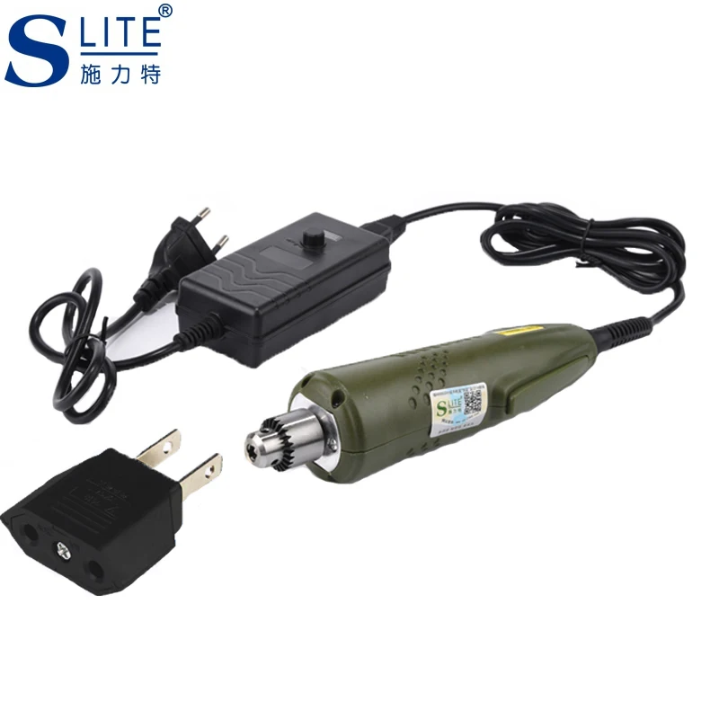 Slite Мини электрическая дрель шлифовальный станок с переменной скоростью Dremel