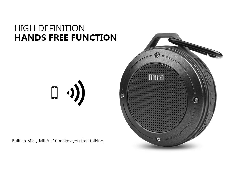 MIFA беспроводной Bluetooth динамик Встроенный микрофон Bluetooth стерео IXP6 водонепроницаемый открытый динамик с басами мини портативный динамик