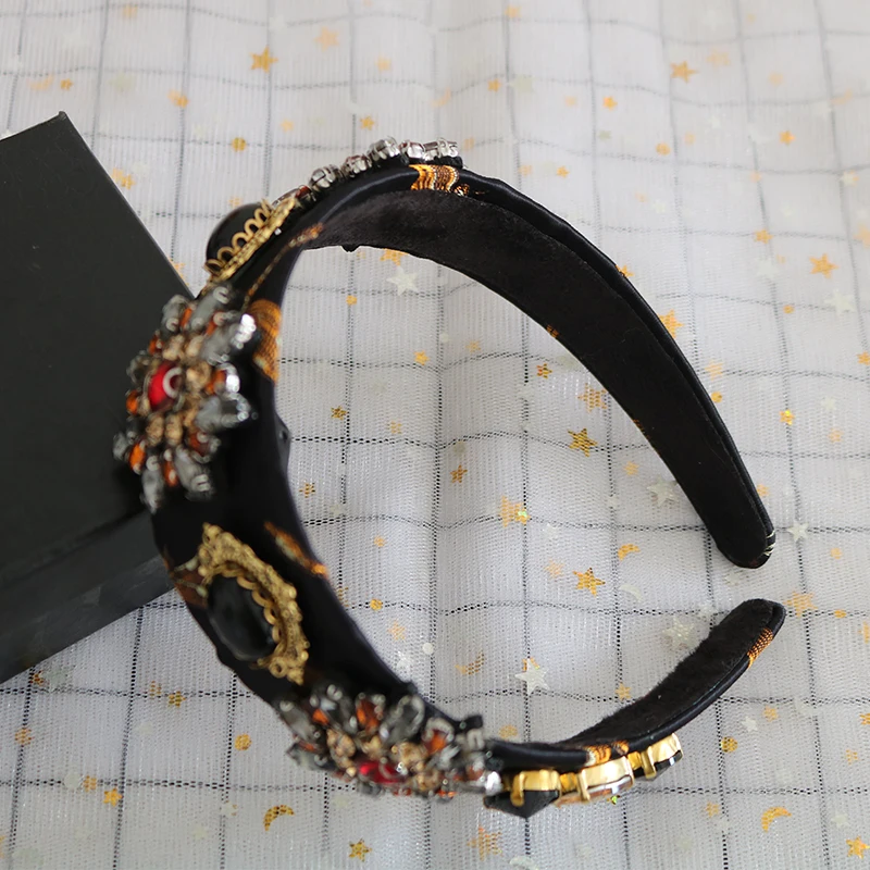 Трендовая Женская повязка на голову с кристаллами в стиле барокко свадебные