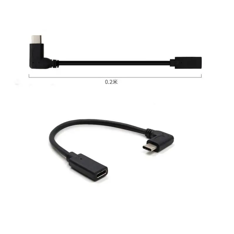 USB-C type C штекер-Женский USB 3,1 удлинитель короткий кабель Шнур для nintendo Switch для Macbook type c устройства