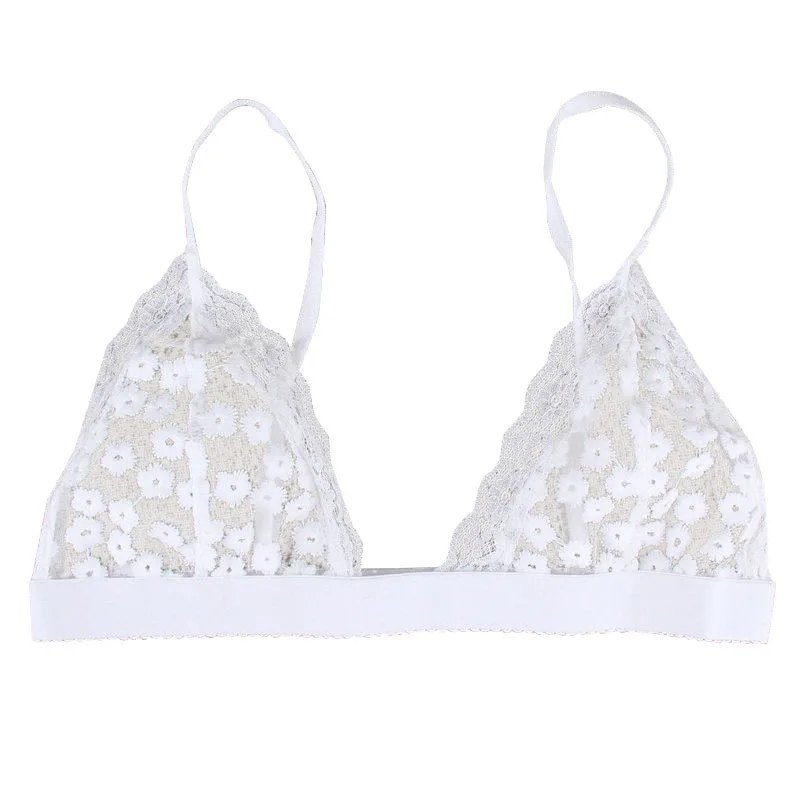 Новый Повседневный женский сексуальный цветочный прозрачный кружевной