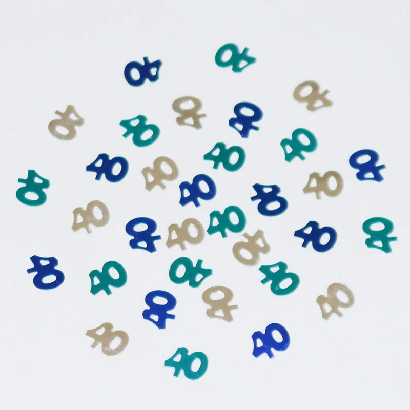 

(90g) Blue Metallic CONFETTI Birthday Party Decorations Kids Callant Table Decor Scatters Kid Sparkle Glitz Digital
