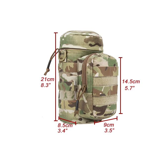 Emerson тактический MOLLE H2O гидратация бутылка для воды сумка Чайник утилита карман EmersonGear сумка для воды поясные сумки на плечо