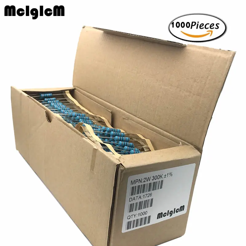 Металлический пленочный резистор MCIGICM 2 Вт Ом резисторы 1.5R 2.2R 0.33R 0 33 M|2w metal film
