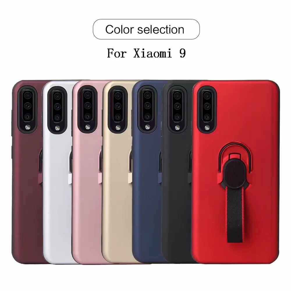 Finger Ring Holder Kickstand Case Silicone Bumper Cover For Xiaomi Mi 9 Mi9 MI9 | Mobile Phone Cases &amp Covers