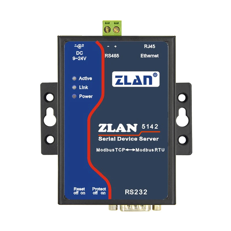 

Шлюз Modbus, Modbus RTU и Modbus TCP, взаимный последовательный сервер ZLAN5142