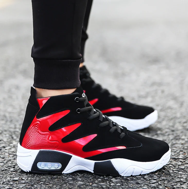 XEK 2019 spring men shoes fashion comfortable black and white color matching high High Top casual ZLL679 | Обувь