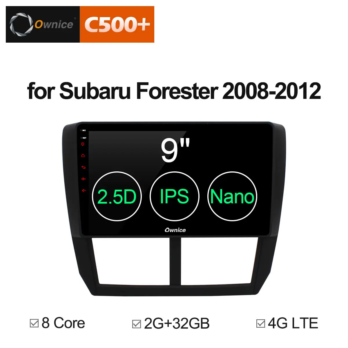 Ownice C500 + G10 Android 8 1 Core автомобильный DVD плеер с gps навигатором Радио стерео для Subaru