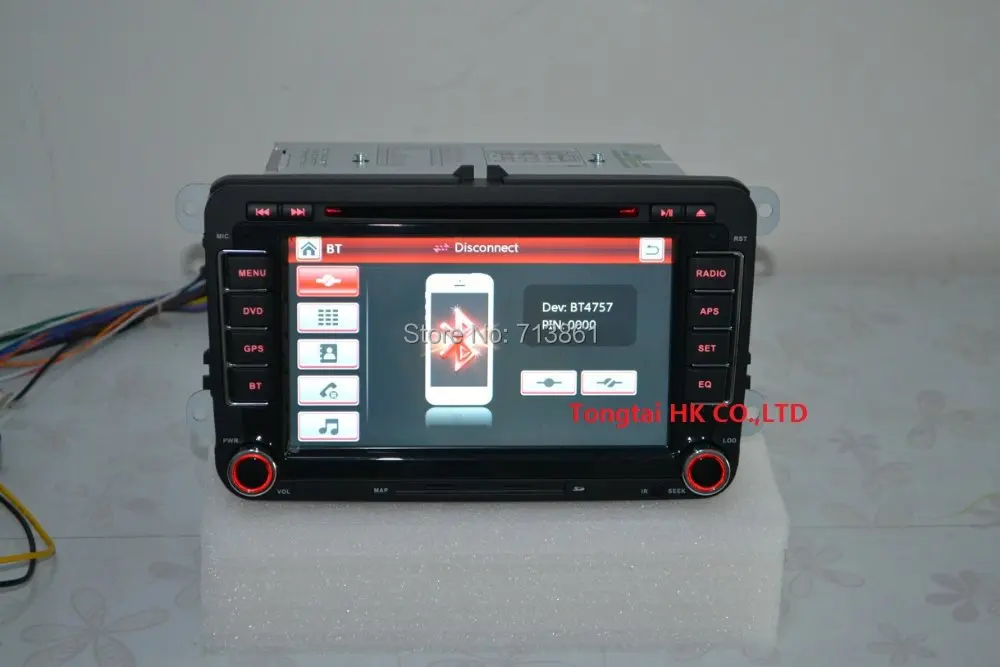 7 &quotдля VW caddy Tiguan PASSAT B6 JETTA автомобильный dvd плеер рядом с оригиналом GPS навигация
