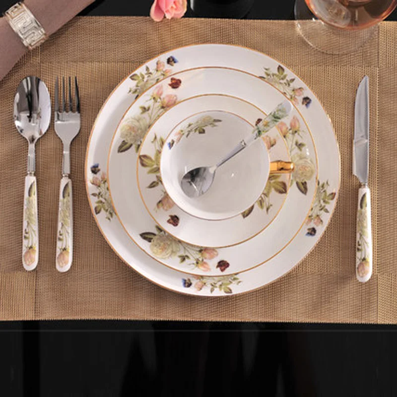 2016 Новая столовая посуда костяной фарфор керамическая и тарелки кофейные чашки