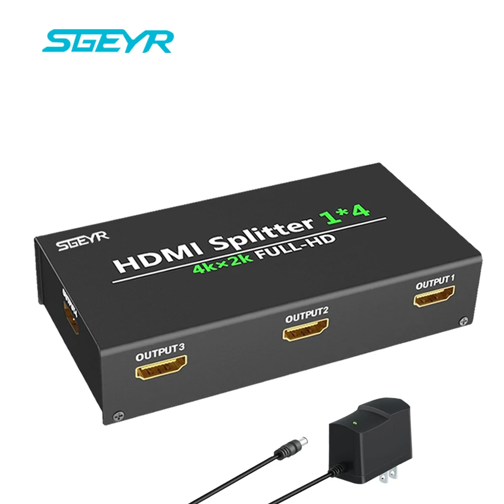 Разветвитель HDMI на 4 порта к 1x4 1 вход выход|hdmi splitter 1x4|hdmi splittersplitter |