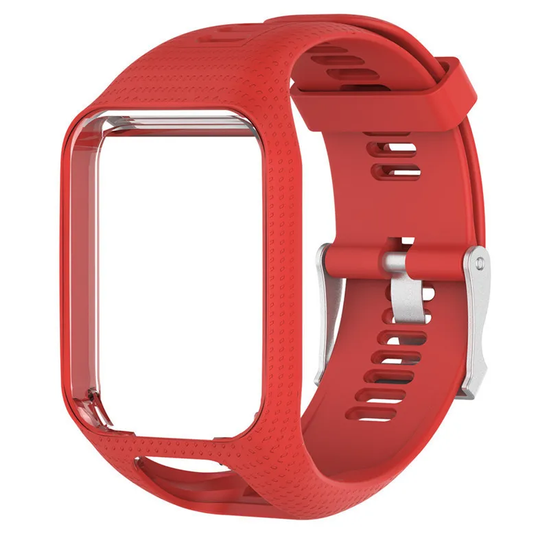 Ремешок силиконовый для наручных часов сменный Браслет TomTom Adventure Runner 2 Spark кардио