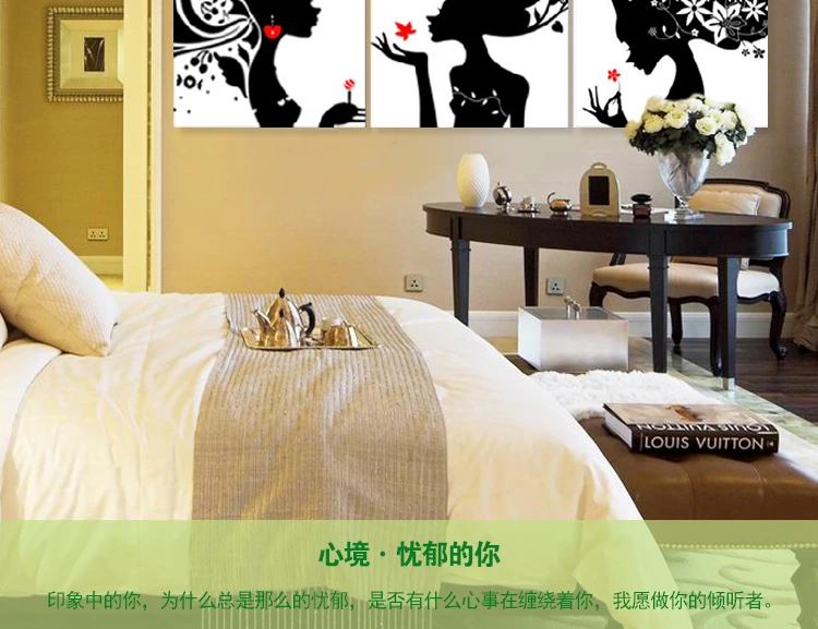 Наборы для вышивки крестиком Триптих гостиной спальни DIY ручная работа красивые