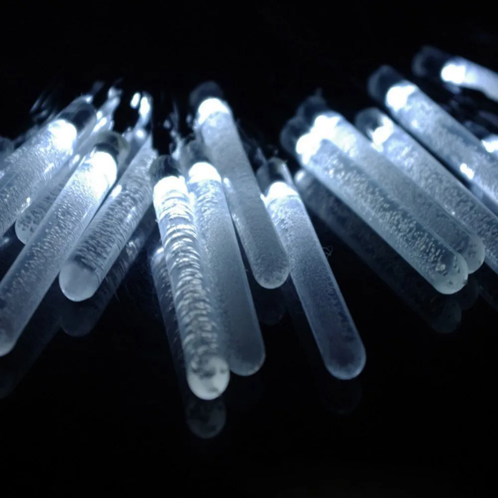 AKDSteel солнечный светильник 20 светодиодов пузырьковая панель Icicle коническая лампа