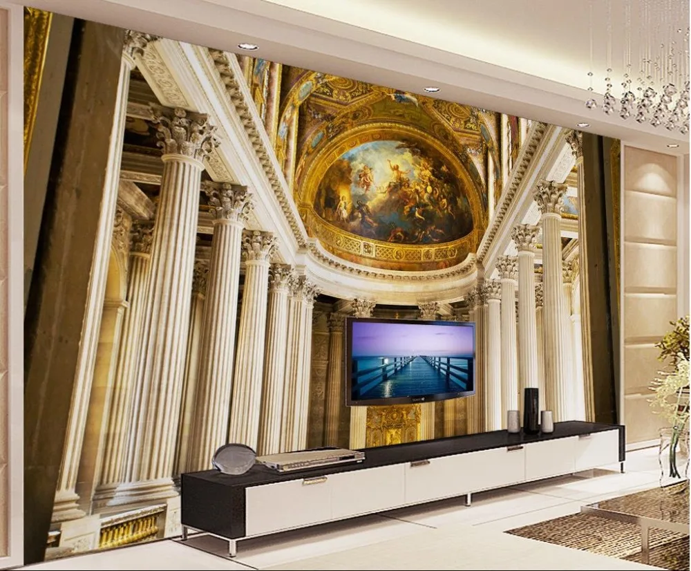 Пользовательские фото обои 3d Европейский Стиль французский Версаль фон роспись |