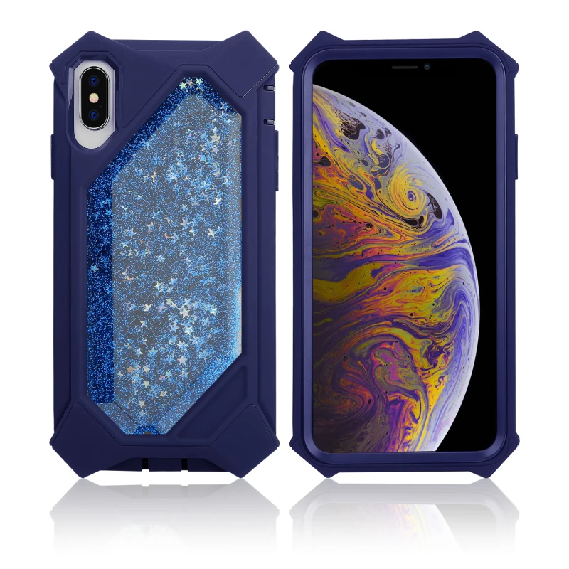 Грандевер зыбучие пески чехол для iphone 7 Xs Max 6 8 Plus чехол жесткий чехол для iphone X XR Блестящий с жидкостью полная защита