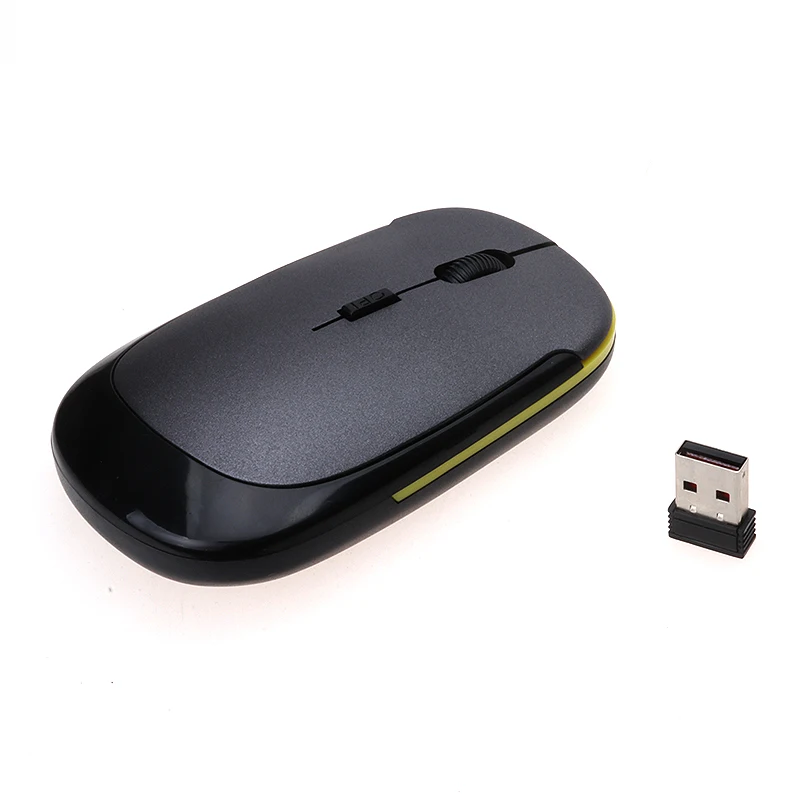 USB оптическая Беспроводной Мышь 2.4 г приемник Super Slim беспроводные компьютера PC