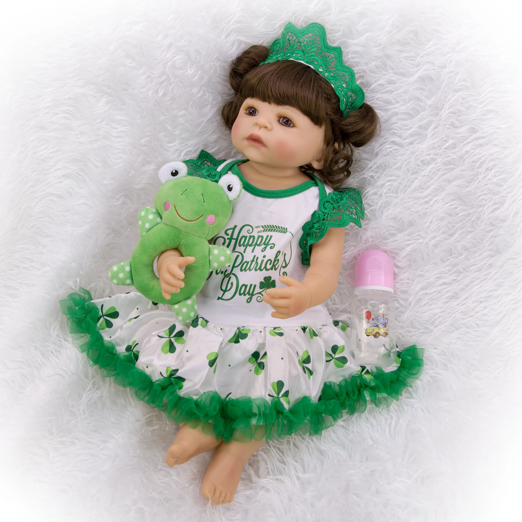 Модные 55 см куклы Reborn Baby силиконовые 22 дюйма реалистичные принцессы Bebe для детей