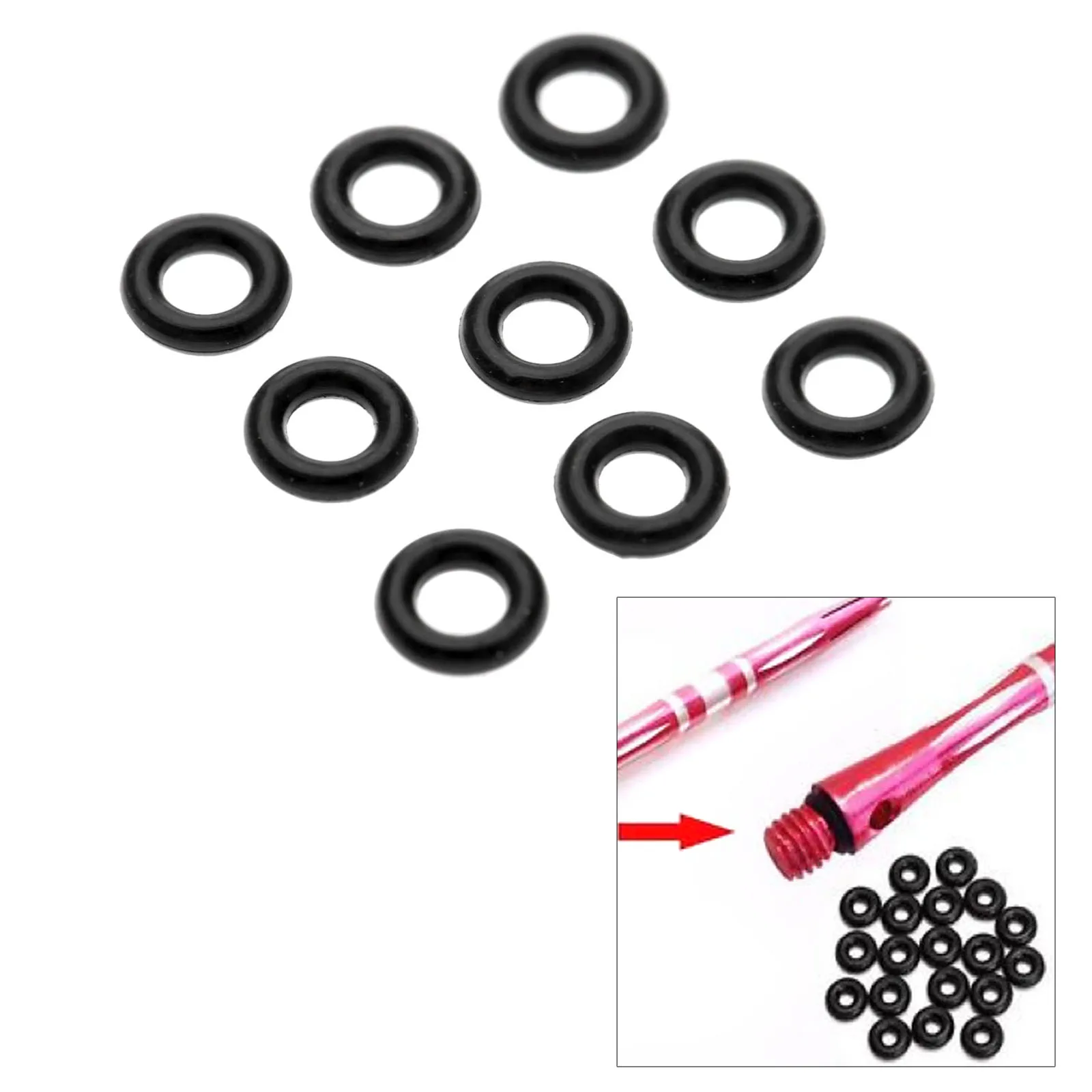 200 шт. аксессуары для игры в дартс резиновое уплотнительное кольцо прокладка