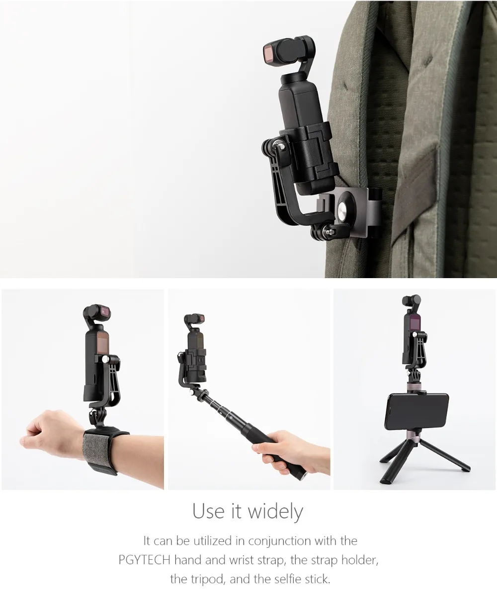 PGYTECH Action camera L кронштейн+ для OSMO POCKET Expansion Pole аксессуары для штатива