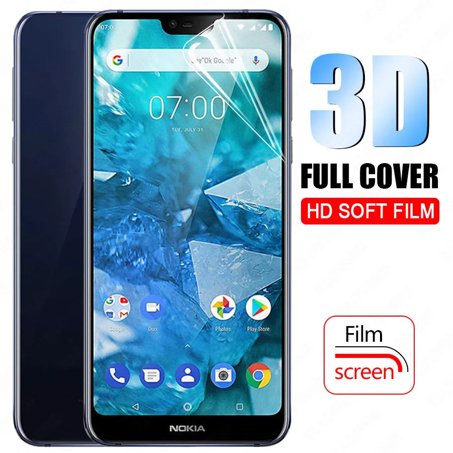 KLOVRRD мягкая защитная пленка на весь экран для Nokia 8 1 Sirocco Гидрогелевая 7 1X7 Plus 6