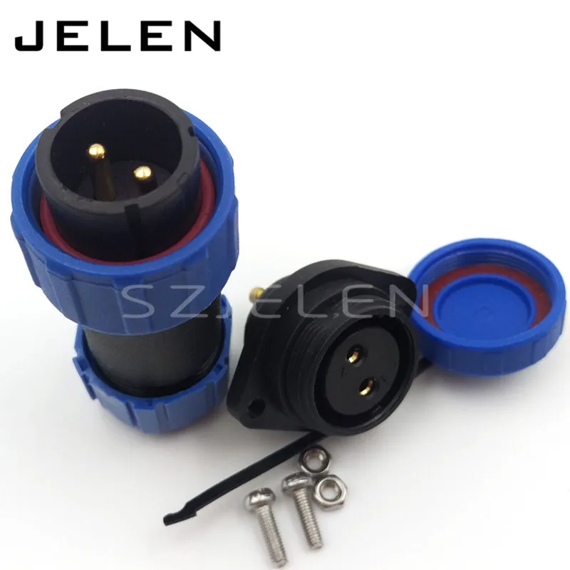 2 контактные Автомобильные Разъемы для электрических проводов SP21 штекер и