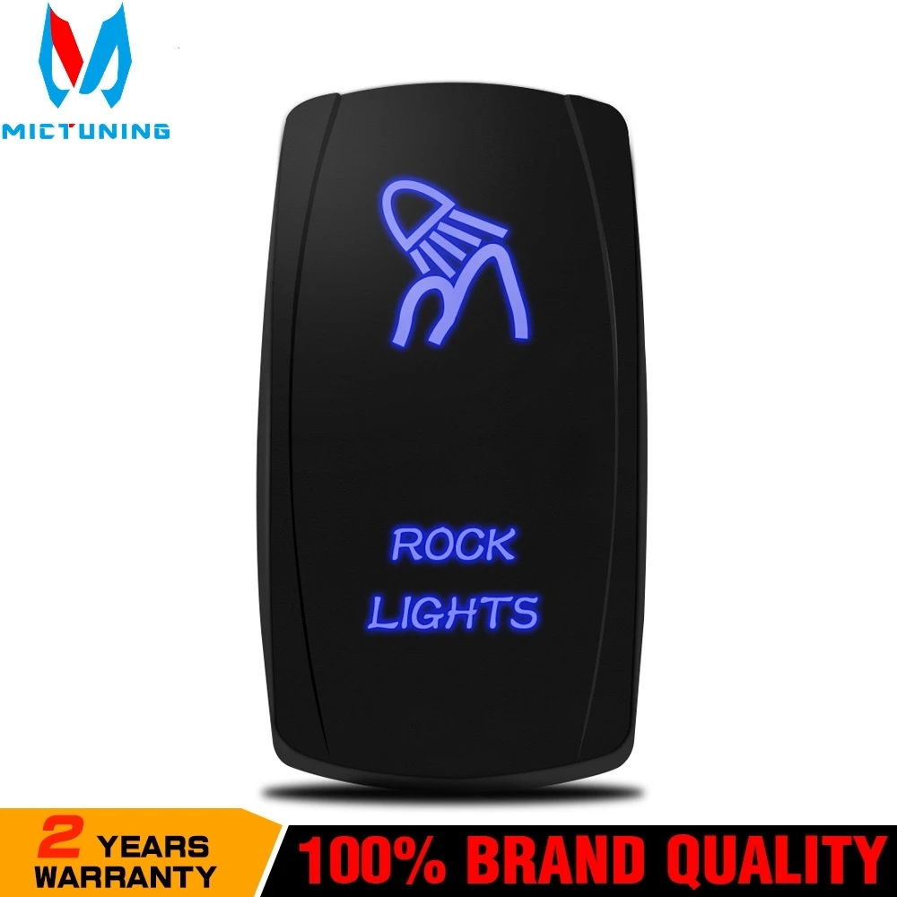 

Водонепроницаемый тумблер MICTUNING 24 В, 12 В для автомобиля, лодки, тумблер со светодиодной подсветкой, для мотоцикла, судовой цвет, 5 контактов, 12 В, 10 А/24 В, 20 А