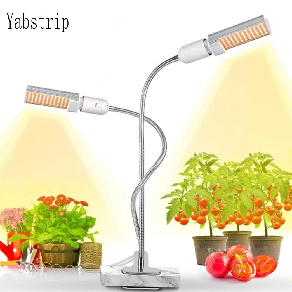 Yabstrip phyto лампа 5 в USB с регулируемой яркостью, полный спектр, светодиодный светильник для выращивания растений, лампа для комнатных теплиц, цветов, рассады, фитолампия