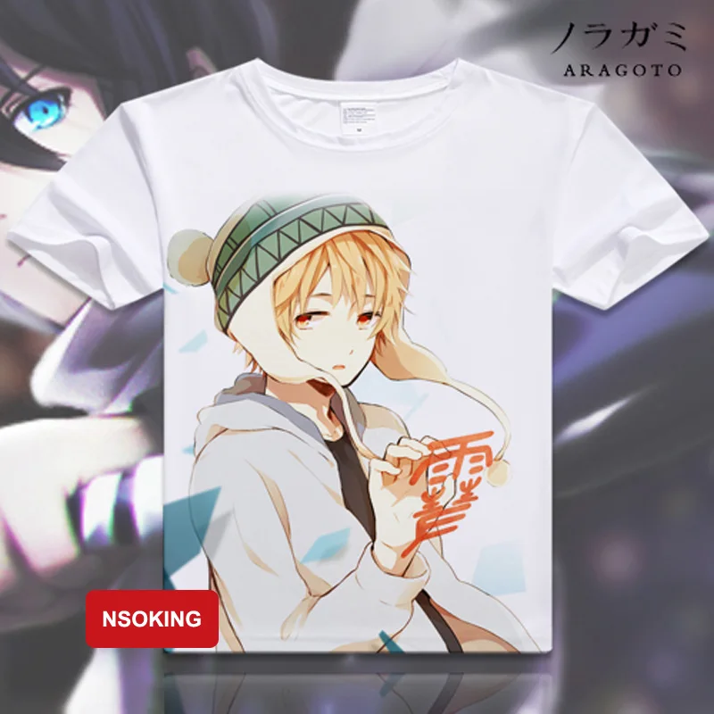 Мужская и женская футболка с коротким рукавом Noragami футболки для косплея|noragami t