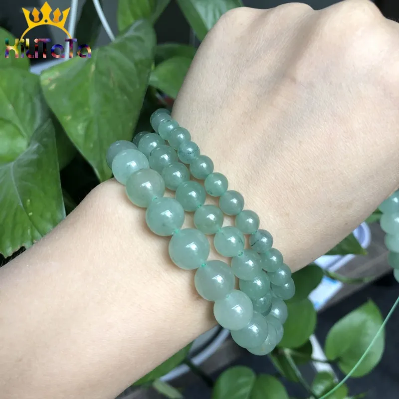 Natural Green Aventurine Jades Stone Round Loose Spacer Beads For Jewelry Making 4/6/8/10/12mm DIY Bracelets Necklace 15&quot Strand |