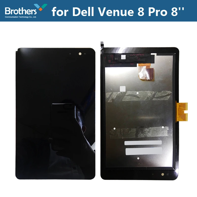 Планшетный ЖК-дисплей для Dell Venue 8 Pro, сенсорная панель, ЖК-сборка для Dell 8 Pro, ЖК-сенсорный экран, дигитайзер, 8 дюймов, черный, Бесплатные инструменты