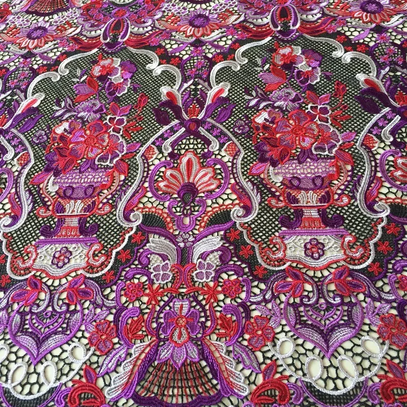 Новинка! Высокое качество африканская кружевная ткань черное французское кружево, вышитое бисером бренд нигерийский Тюль кружевная ткань для вечернего платья Кружева 5 ярдов/партия