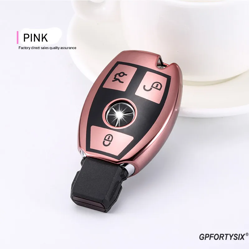 Чехол для автомобильного ключа чехол из ТПУ с полным покрытием Mercedes Benz