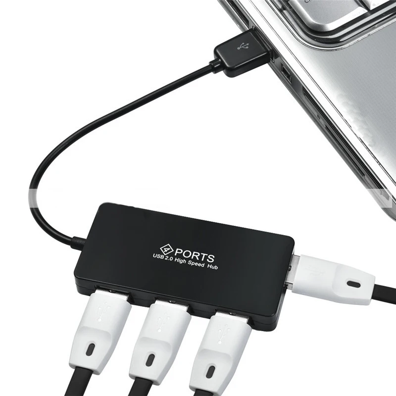 Тонкий высокоскоростной разветвитель с 4 портами USB 2 0|USB-хабы| |