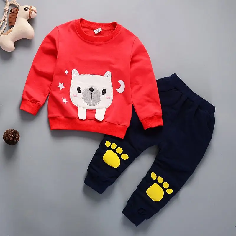 Kids tracksuit Children boys clothes set 2018 New spring autumn cartoon Sport wear Baby pullover + pants Toddler clothing suits |